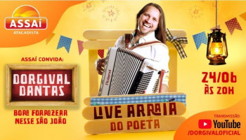 São João em live com Dorgival Dantas nesta quarta-feira, 24 de junho